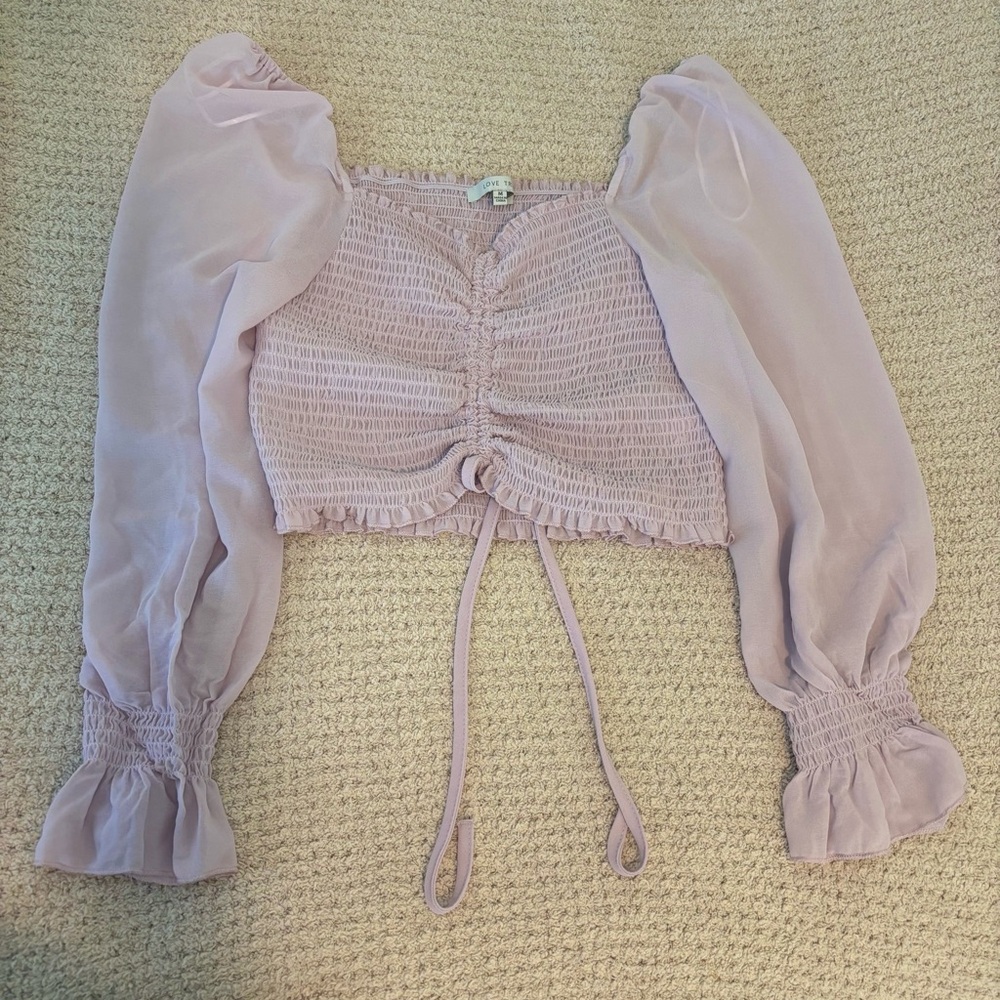 Lavender Ruched Blouse
